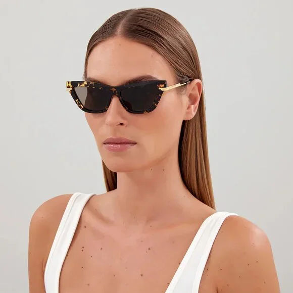 NWT BOTTEGA VENETA SUNGLASSES WOMEN HAVANA/GOLD EYEWEAR NWT BOTTEGA VENETA SUNGLASSES WOMEN HAVANA/GOLD EYEWEAR main image 4